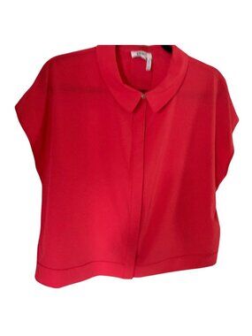 DNKY  Collared Button-Front Camp Shirt Large  NWT